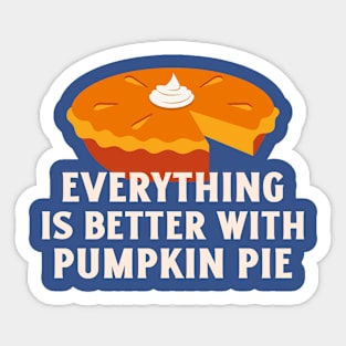 Pumpkin Pie Thanksgiving Sticker